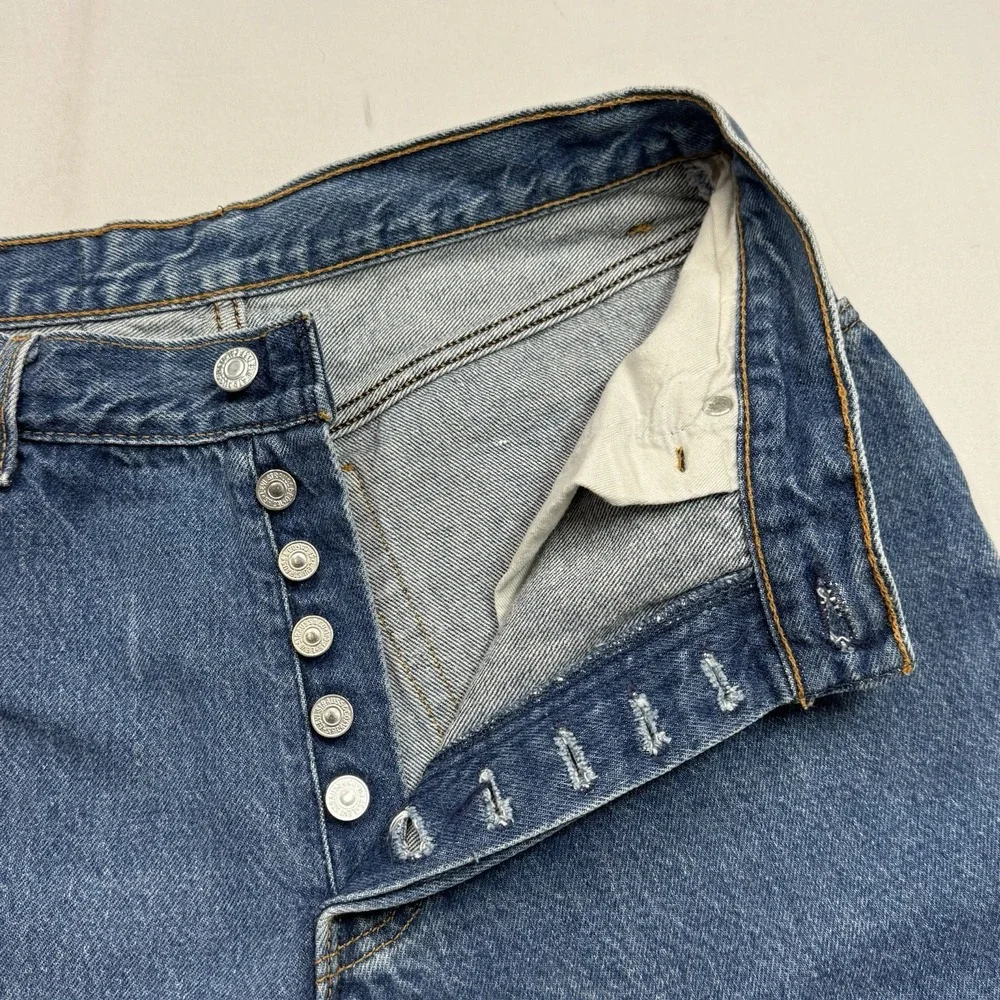 Vintage VTG Levi's 501 90s Shorts Fits 27x9 Made in USA Denim Cut Off‎ Jorts